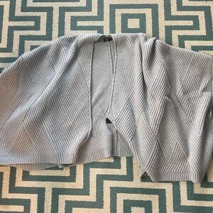 rag & bone Light Gray Knit Cape thick cozy poncho